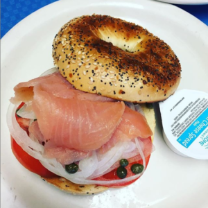 Bagel and Lox at Arthur's Bkery